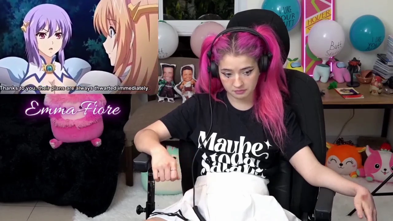 Cute teenager reacts to hentai and masturbates porn video